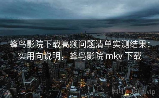 蜂鸟影院下载高频问题清单实测结果：实用向说明，蜂鸟影院 mkv 下载