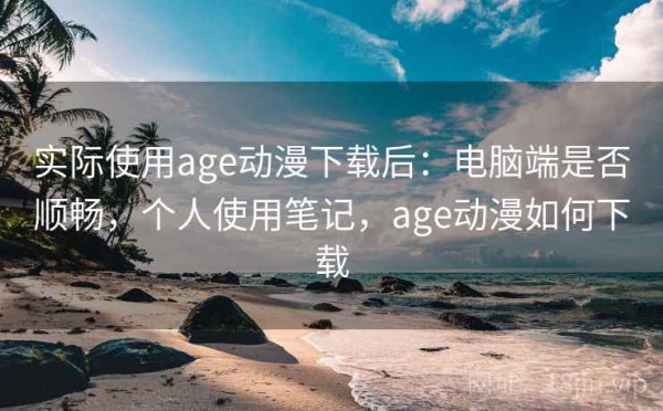 实际使用age动漫下载后：电脑端是否顺畅，个人使用笔记，age动漫如何下载