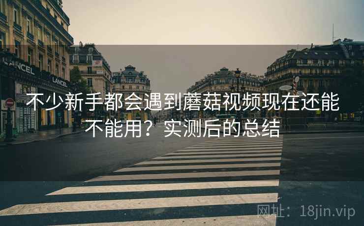 不少新手都会遇到蘑菇视频现在还能不能用？实测后的总结