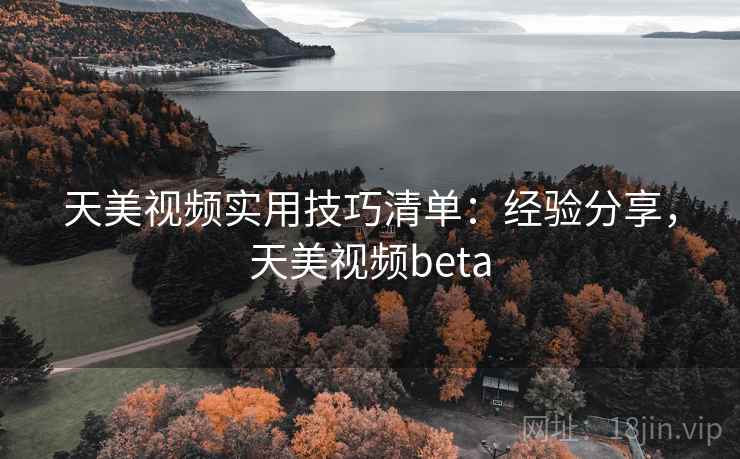 天美视频实用技巧清单：经验分享，天美视频beta